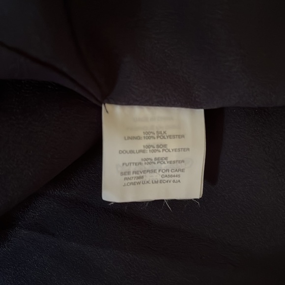 J. Crew silk ruffle hem long sleeve dress in watercolor floral sz Large - Picture 11 of 11